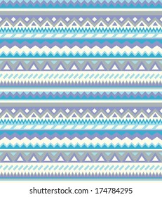 Seamless geometric pattern in ethnic style 1