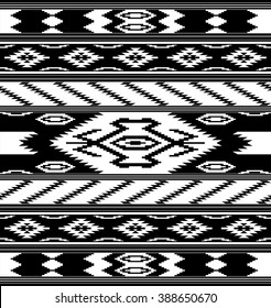 Seamless geometric pattern in ethnic style 