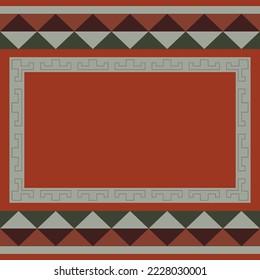 seamless geometric pattern ethnic tribal, photo frame, wallpaper, fabric, handicraft