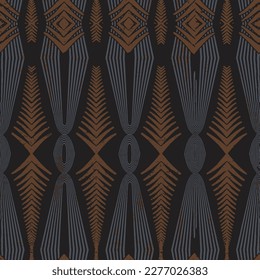 Patrón geométrico sin foco. Motivos étnicos y tribales. El adorno de cuadros de estilo bohemio. Impresión para alfombras, mantas, almohadas. Textura vintage de Grunge. Ilustración vectorial.