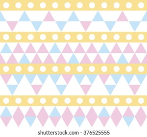 Seamless geometric pattern. Ethnic seamless pattern. Tribal background. Seamless abstract triangle geometrical background. Infinity geometric pattern. Vector illustration.