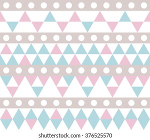 Seamless geometric pattern. Ethnic seamless pattern. Tribal background. Seamless abstract triangle geometrical background. Infinity geometric pattern. Vector illustration.