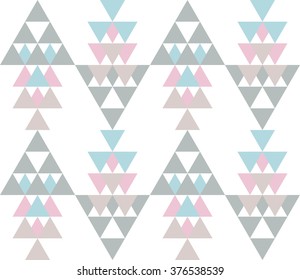 Seamless geometric pattern. Ethnic seamless pattern. Tribal background. Seamless abstract triangle geometrical background. Infinity geometric pattern. Vector illustration.