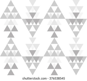 Seamless geometric pattern. Ethnic seamless pattern. Tribal background. Seamless abstract triangle geometrical background. Infinity geometric pattern. Vector illustration.