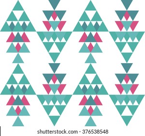 Seamless geometric pattern. Ethnic seamless pattern. Tribal background. Seamless abstract triangle geometrical background. Infinity geometric pattern. Vector illustration.