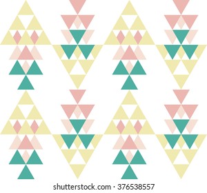 Seamless geometric pattern. Ethnic seamless pattern. Tribal background. Seamless abstract triangle geometrical background. Infinity geometric pattern. Vector illustration.