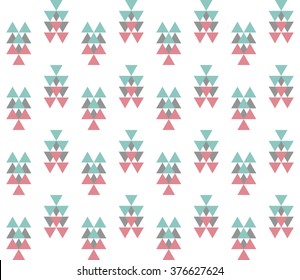 Seamless geometric pattern. Ethnic seamless pattern. Tribal background. Seamless abstract triangle geometrical background. Infinity geometric pattern. Vector illustration.