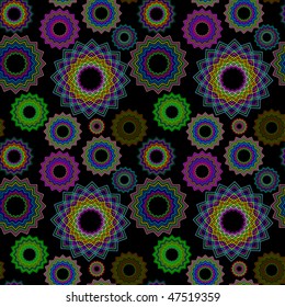 seamless geometric pattern extended, abstract texture; vector art illustration