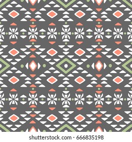 Seamless geometric pattern. Fabric design pattern. Scrapbook paper.Vector