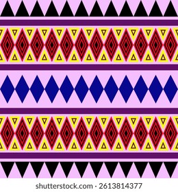 seamless geometric pattern Fabric pattern geometry wallpaper red pink black