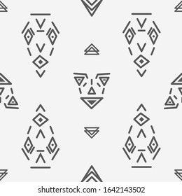 Seamless geometric pattern. Geometric faces