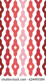 Seamless geometric pattern with faint stripes. The style like Jaspe or Ikat. Fashion background for printing on fabric, Wallpaper,  bedding, decor, upholstery, curtains. Fashionable ethnic ornament