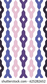 Seamless geometric pattern with faint stripes. The style like Jaspe or Ikat. Fashion background for printing on fabric, Wallpaper,  bedding, decor, upholstery, curtains. Fashionable ethnic ornament