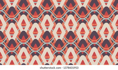 Seamless geometric pattern.  Geometric fashion fabric print.  Creative luxry graphic art decor. Seamless vector pattern. 