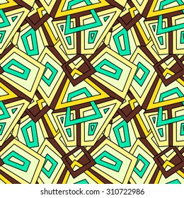 Seamless geometric pattern for fashion textile, cloth, backgrounds. Seamless pattern, background, texture. Vector ornament. Decorative tiles.