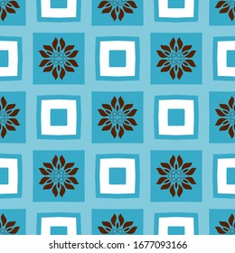 Seamless geometric pattern.  Fashionable stylish background. Repeating modern tiling background with fancy elements. 