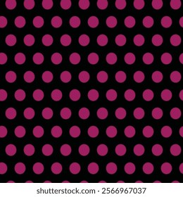 A seamless geometric pattern featuring bold diamonds surrounded by small dots on a striking black background, perfect for fabric design and digital wallpapers.