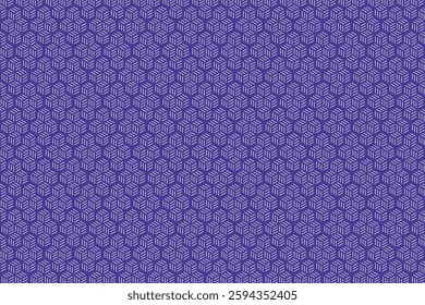 A seamless geometric pattern featuring hexagonal shapes composed of dashed lines. The modern and minimalistic design creates a structured, elegant texture suitable for various applications.