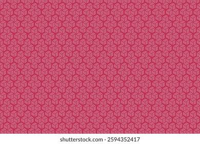 A seamless geometric pattern featuring hexagonal shapes composed of dashed lines. The modern and minimalistic design creates a structured, elegant texture suitable for various applications.