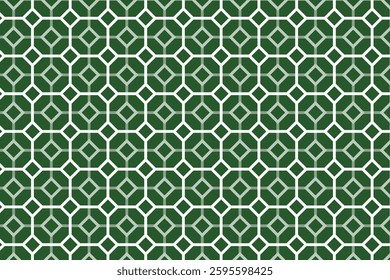 A seamless geometric pattern featuring interconnected diamond and square shapes. Inspired by Islamic and Art Deco motifs, it creates a structured, decorative, and visually harmonious design.