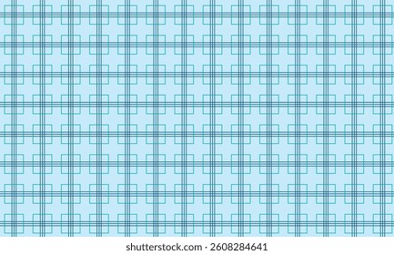 A seamless geometric pattern featuring overlapping transparent squares in a grid layout on a light blue background. The minimal, modern design is ideal for textiles, wallpapers, or digital backgrounds