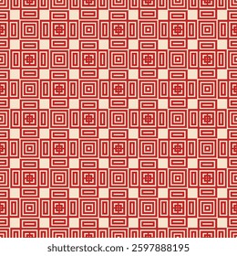 A seamless geometric pattern featuring  traditional design elements. Perfect for wallpapers, textile prints, packaging, and backgrounds