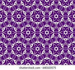 Seamless geometric pattern with floral style ornament on color background. For greeting cards, invitations, cover book, fabric, scrapbooks.