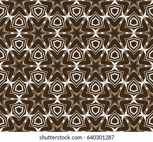 Seamless geometric pattern with floral style ornament on color background. For greeting cards, invitations, cover book, fabric, scrapbooks.