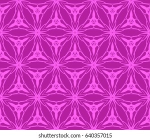 Seamless geometric pattern with floral style ornament on color background. For greeting cards, invitations, cover book, fabric, scrapbooks.