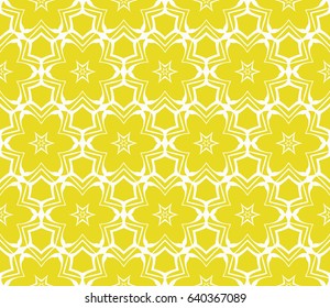 Seamless geometric pattern with floral style ornament on color background. For greeting cards, invitations, cover book, fabric, scrapbooks.