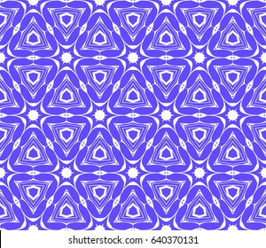 Seamless geometric pattern with floral style ornament on color background. For greeting cards, invitations, cover book, fabric, scrapbooks.