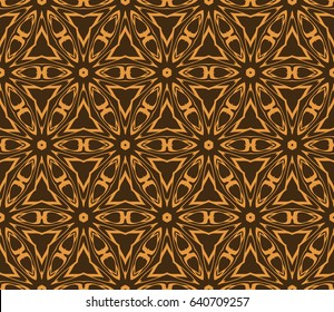 Seamless geometric pattern with floral style ornament on color background. For greeting cards, invitations, cover book, fabric, scrapbooks.