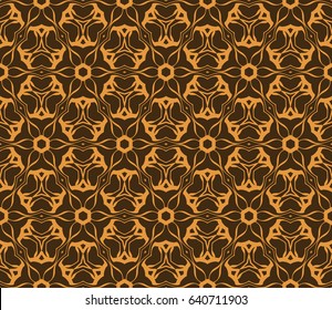 Seamless geometric pattern with floral style ornament on color background. For greeting cards, invitations, cover book, fabric, scrapbooks.