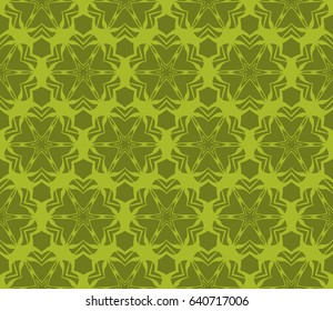 Seamless geometric pattern with floral style ornament on color background. For greeting cards, invitations, cover book, fabric, scrapbooks.