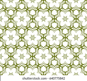 Seamless geometric pattern with floral style ornament on color background. For greeting cards, invitations, cover book, fabric, scrapbooks.