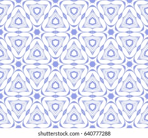 Seamless geometric pattern with floral style ornament on color background. For greeting cards, invitations, cover book, fabric, scrapbooks.