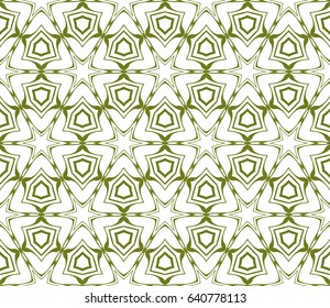 Seamless geometric pattern with floral style ornament on color background. For greeting cards, invitations, cover book, fabric, scrapbooks.