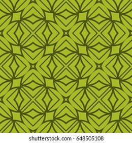 Seamless geometric pattern with floral style ornament on color background. For greeting cards, invitations, cover book, fabric, scrapbooks.