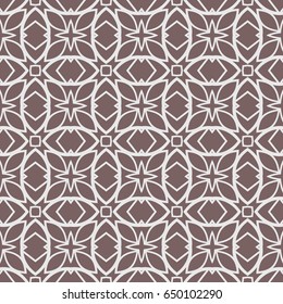 Seamless geometric pattern with floral style ornament on color background. For greeting cards, invitations, cover book, fabric, scrapbooks.