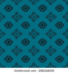 seamless geometric pattern with flowers design for background or wallpaper