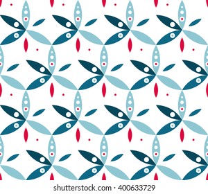 Seamless geometric pattern in the form of overlapping circles. Vector Image. .Illustration. EPS-10.