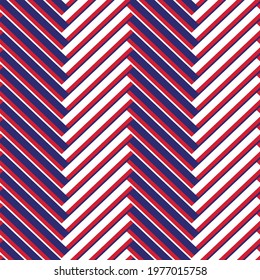 seamless geometric pattern in the form of a parquet texture in red white and blue tones for interior decoration and prints on fabrics, packaging