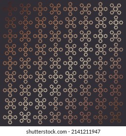 Seamless geometric pattern with gears, mechanical background, engineering design