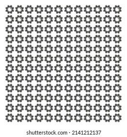Nahtlose geometrische Muster mit Zahnrädern, mechanischer Hintergrund, Ingenieurdesign