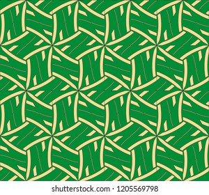Seamless geometric pattern. With gold color line ornament.
