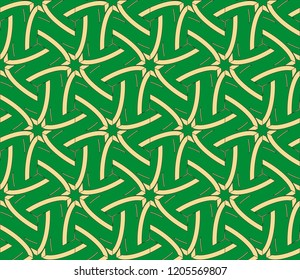 Seamless geometric pattern. With gold color line ornament.