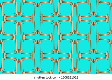 Seamless geometric pattern. With gold color line ornament. creative design for different backgrounds. Seamless horizontal borders with repeating line texture. 