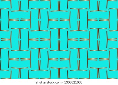 Seamless geometric pattern. With gold color line ornament. creative design for different backgrounds. Seamless horizontal borders with repeating line texture. 
