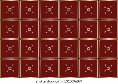 Seamless geometric pattern. With gold color line ornament. creative design for different backgrounds. Seamless horizontal borders with repeating line texture. 