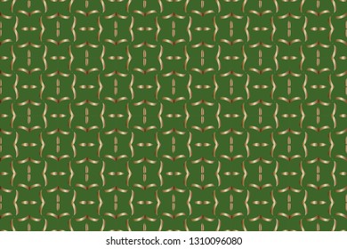 Seamless geometric pattern. With gold color line ornament. creative design for different backgrounds. Seamless horizontal borders with repeating line texture. 